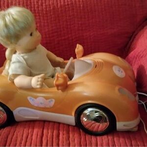 Orange Toy Car with Doll